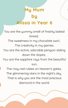 Image of poem by Alissa