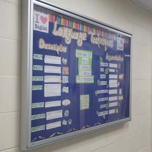 Photo of student display board